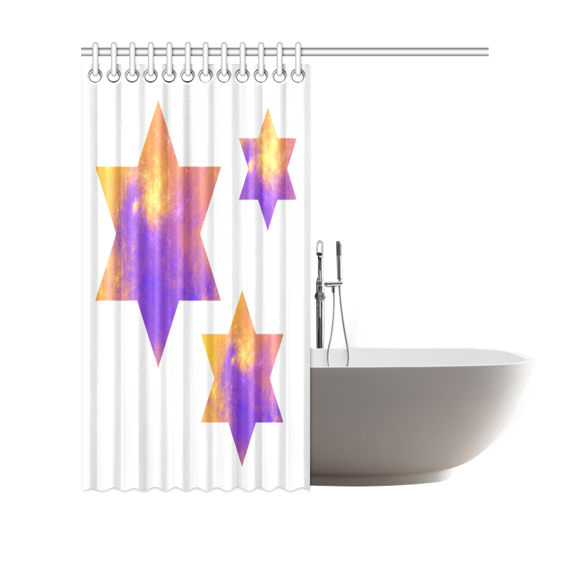 Colorful Universe Stars Shower Curtain 69"x70"