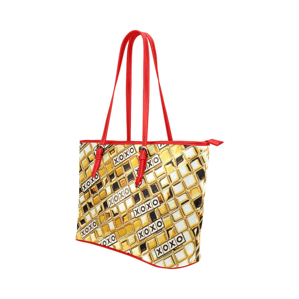 XOXO Gold by Artdream Leather Tote Bag/Small (Model 1651)