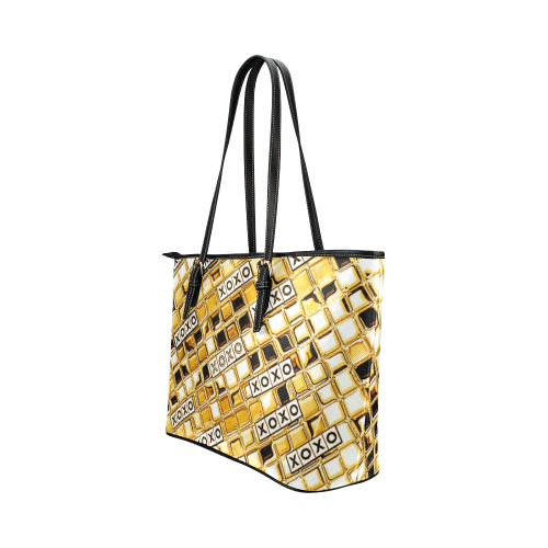 XOXO Gold by Artdream Leather Tote Bag/Small (Model 1651)