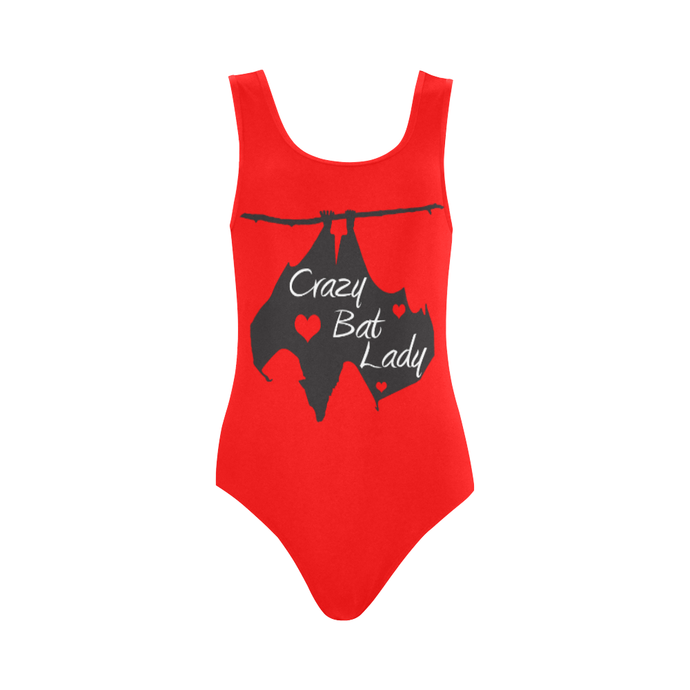 Red-swimmers Vest One Piece Swimsuit (Model S04)