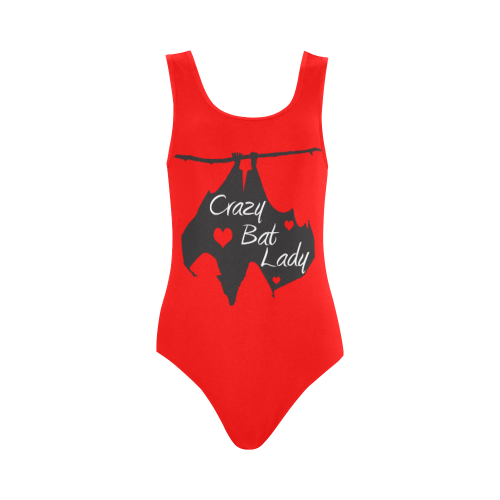 Red-swimmers Vest One Piece Swimsuit (Model S04)