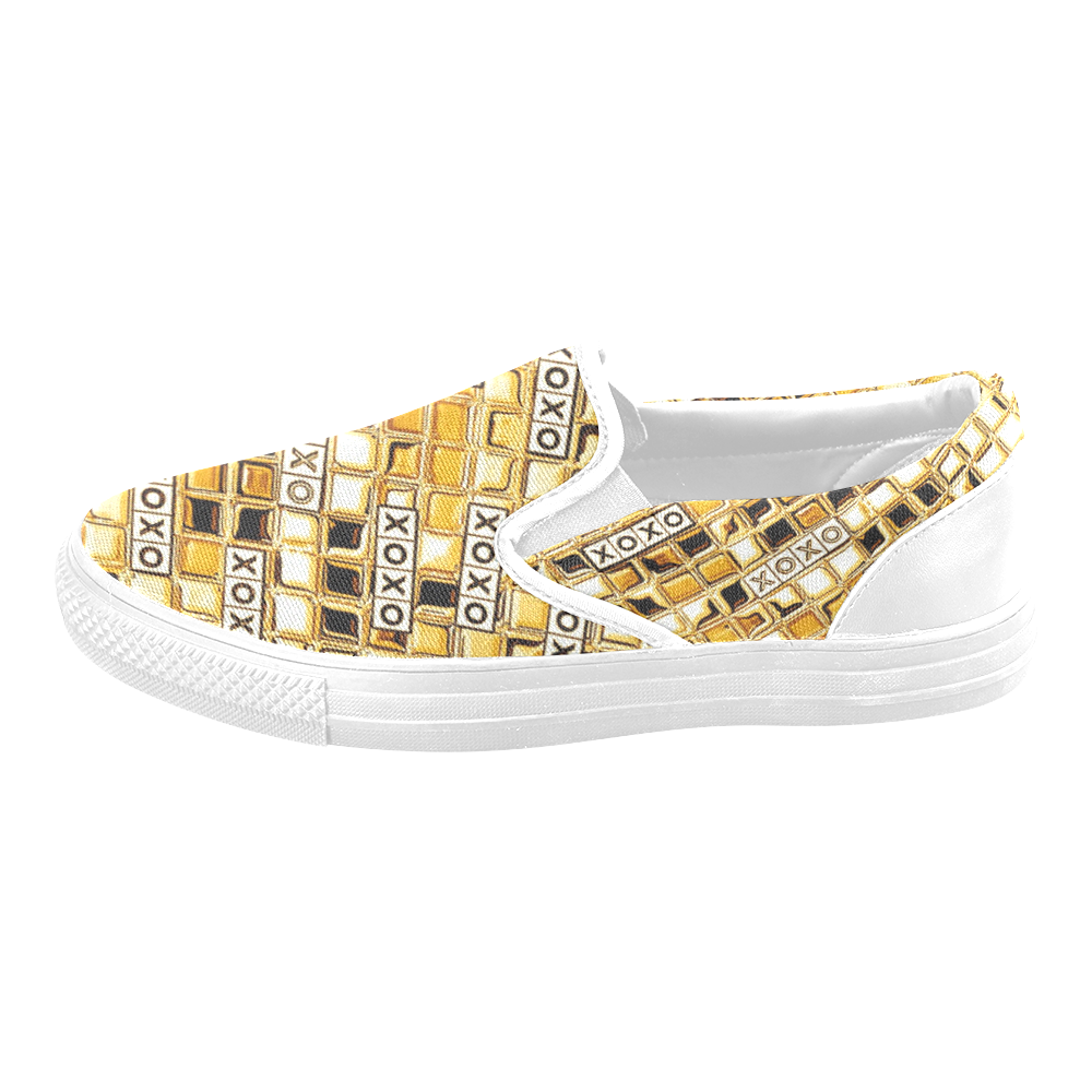 XOXO Gold by Artdream Men's Slip-on Canvas Shoes (Model 019)