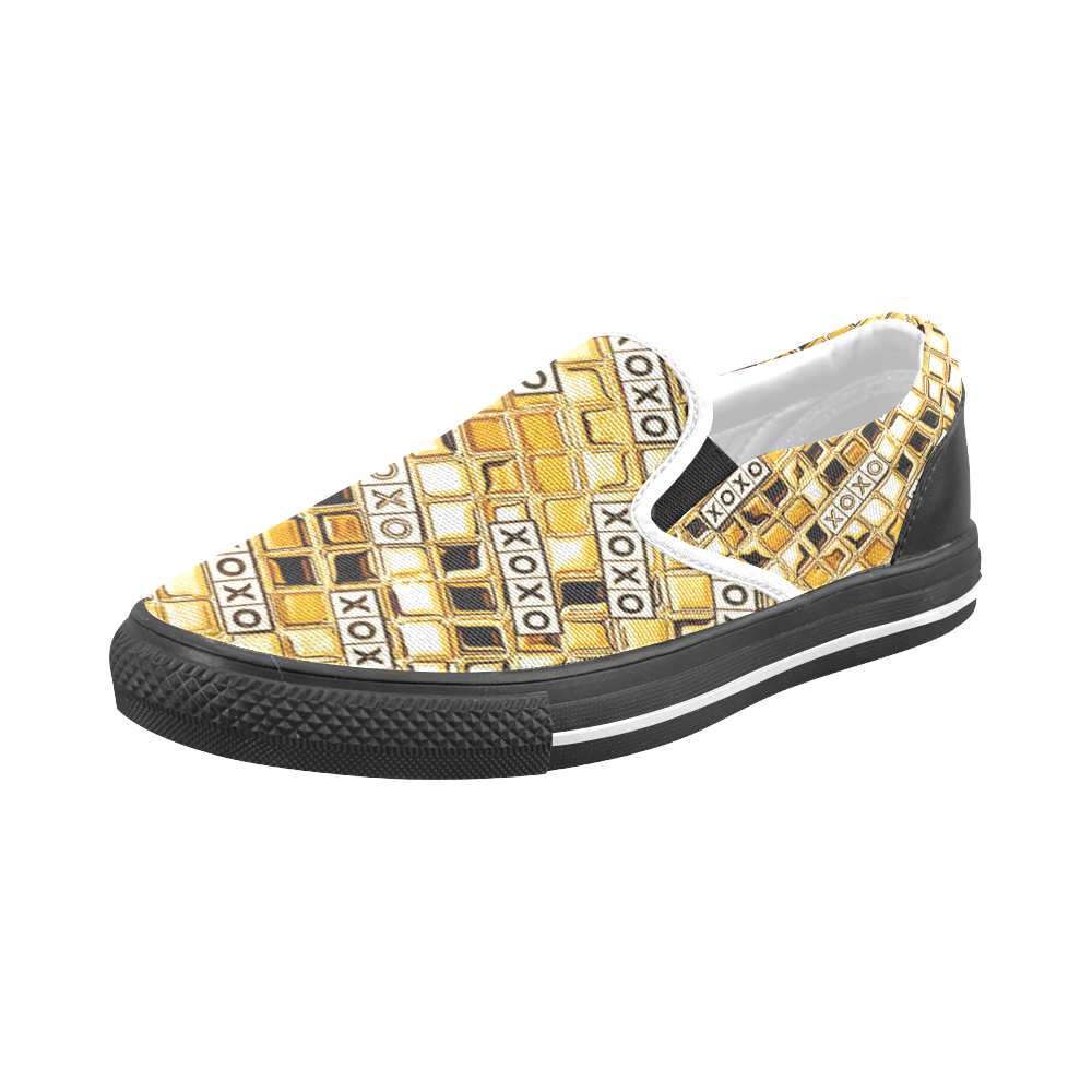 XOXO Gold by Artdream Men's Slip-on Canvas Shoes (Model 019)