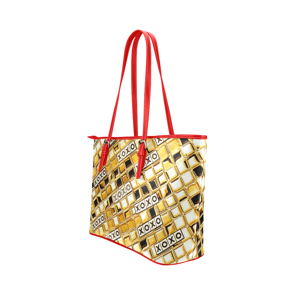 XOXO Gold by Artdream Leather Tote Bag/Large (Model 1651)