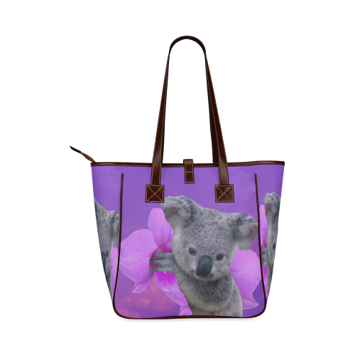 Koala and Orchid Classic Tote Bag (Model 1644)