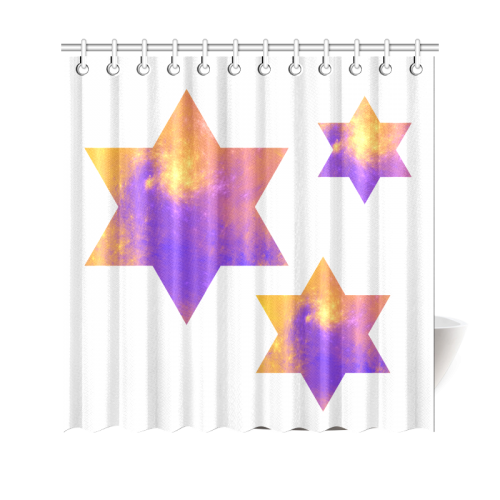 Colorful Universe Stars Shower Curtain 69"x70"