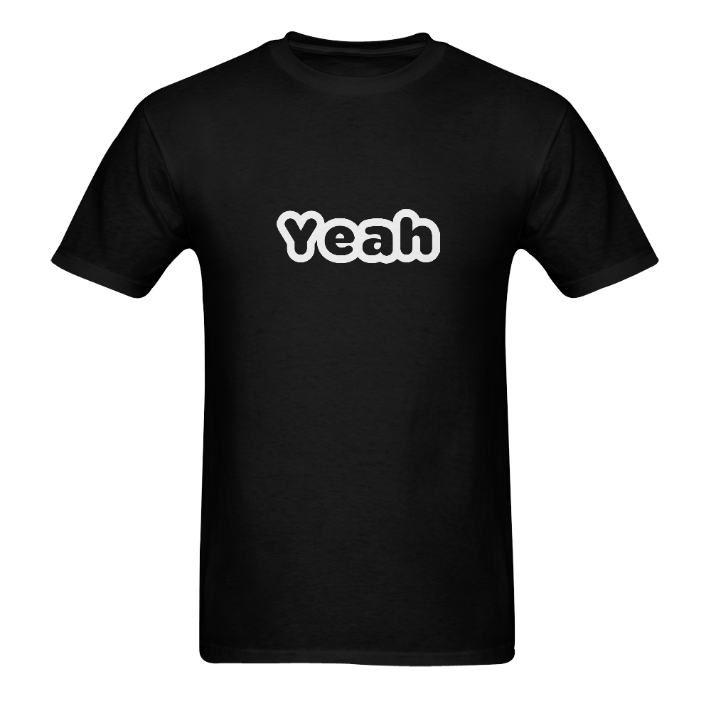 Veah by Artsdream Men's T-Shirt in USA Size (Two Sides Printing)