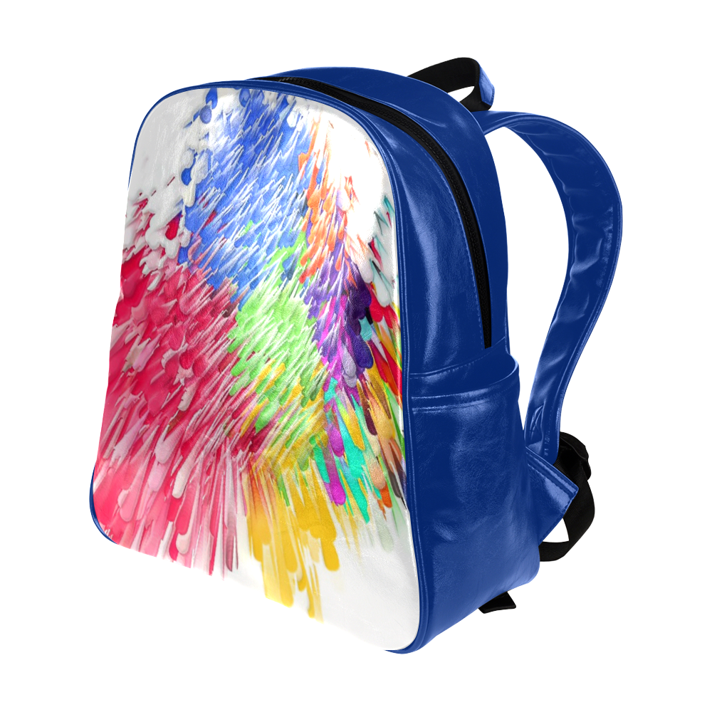 Paint splashes by Artdream Multi-Pockets Backpack (Model 1636)