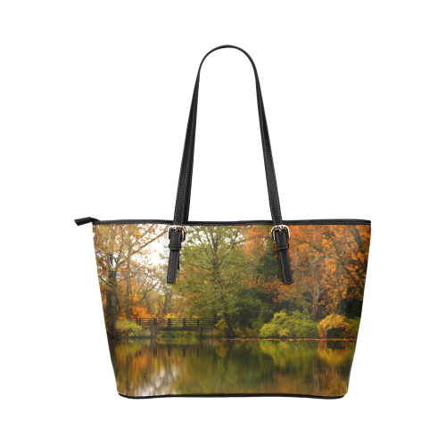Across The Lake Leather Tote Bag/Large (Model 1651)