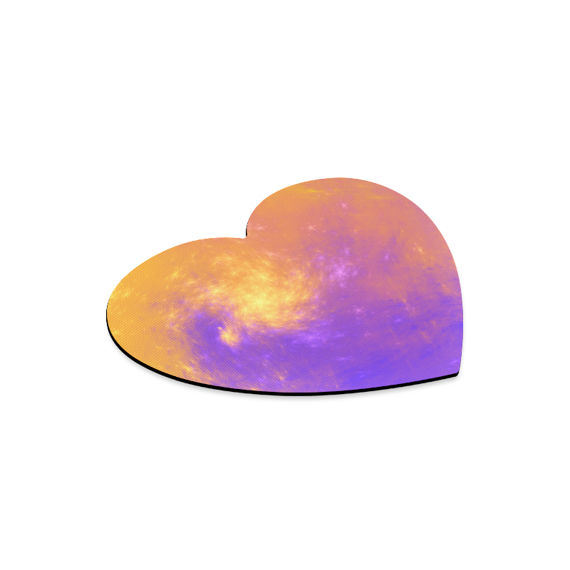 Colorful Universe Heart-shaped Mousepad