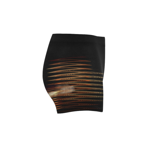 Swirly Stripes Briseis Skinny Shorts (Model L04)