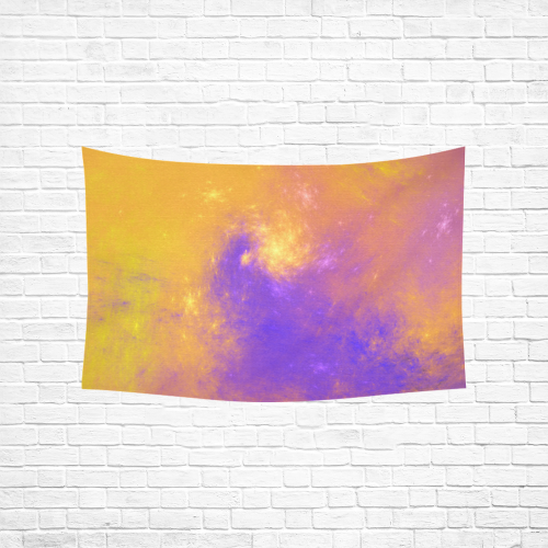Colorful Universe Cotton Linen Wall Tapestry 60"x 40"