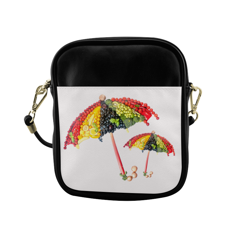 Under my Umbrella VeggieArt Vegan Sling Bag (Model 1627)