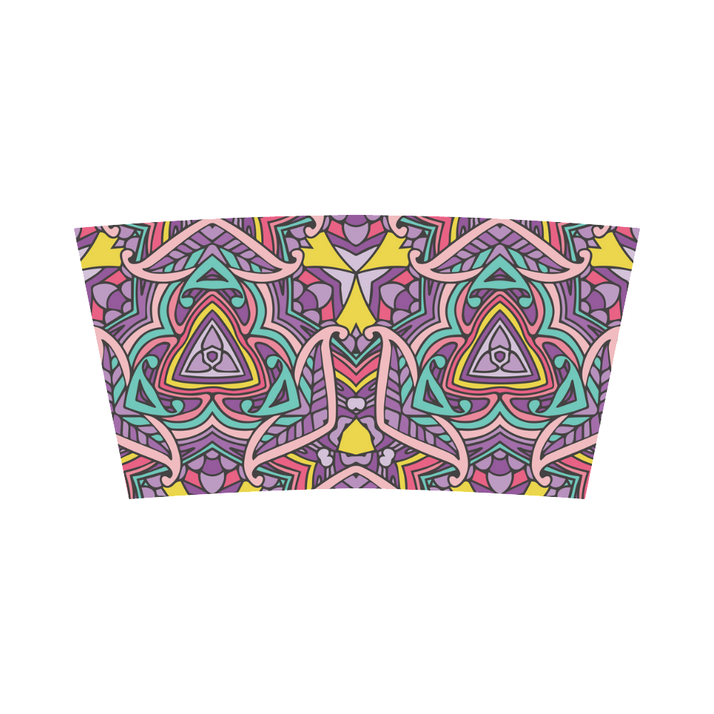 Zandine 0404 Purple Pink fun abstract pattern Bandeau Top