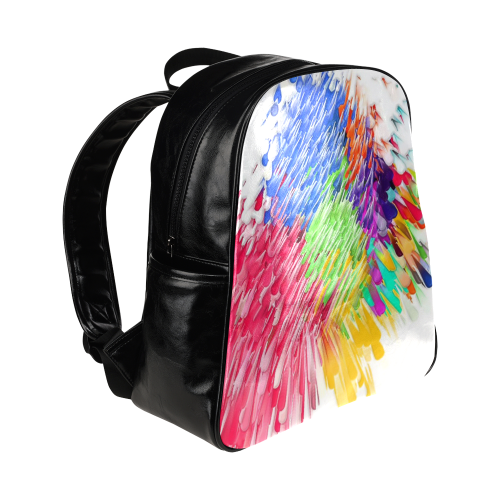 Paint splashes by Artdream Multi-Pockets Backpack (Model 1636)