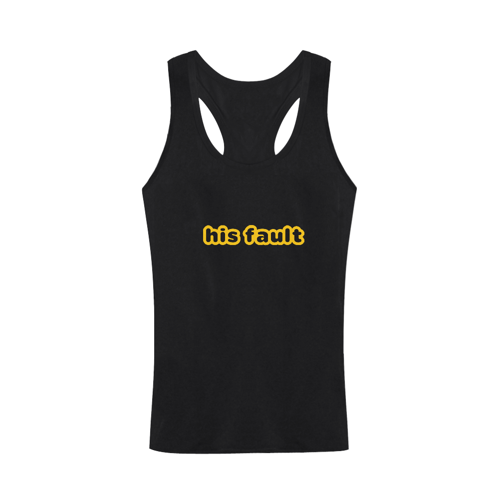 his fault by Artdream Men's I-shaped Tank Top (Model T32)