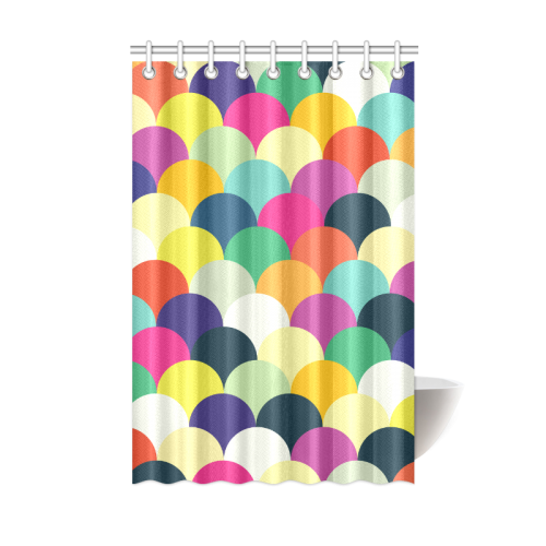 Colorful Circles Shower Curtain 48"x72"