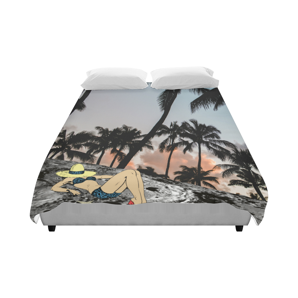 On vacation Duvet Cover 86"x70" ( All-over-print)
