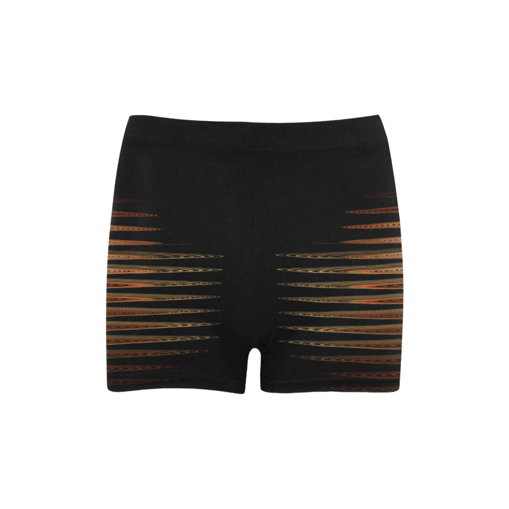 Swirly Stripes Briseis Skinny Shorts (Model L04)