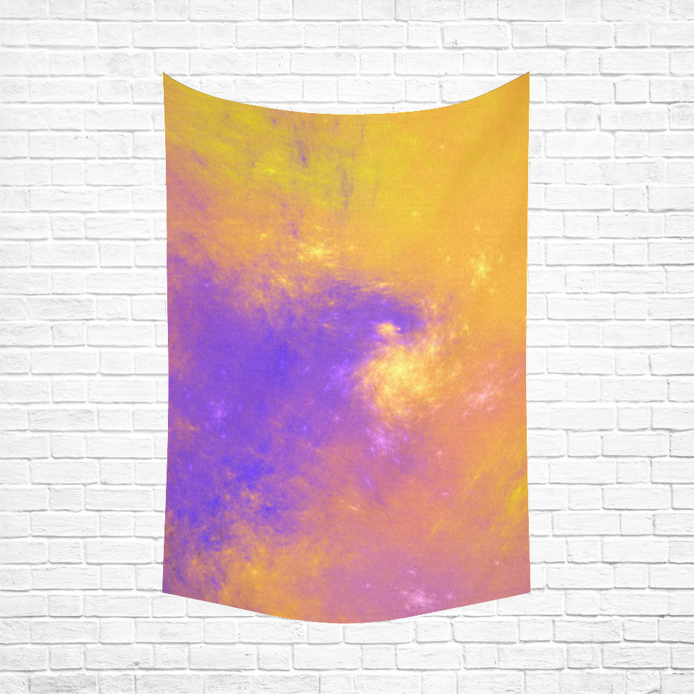 Colorful Universe Cotton Linen Wall Tapestry 60"x 90"