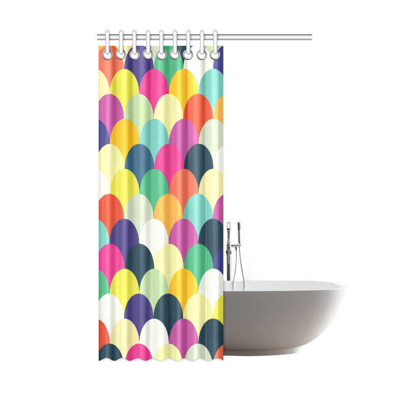 Colorful Circles Shower Curtain 48"x72"