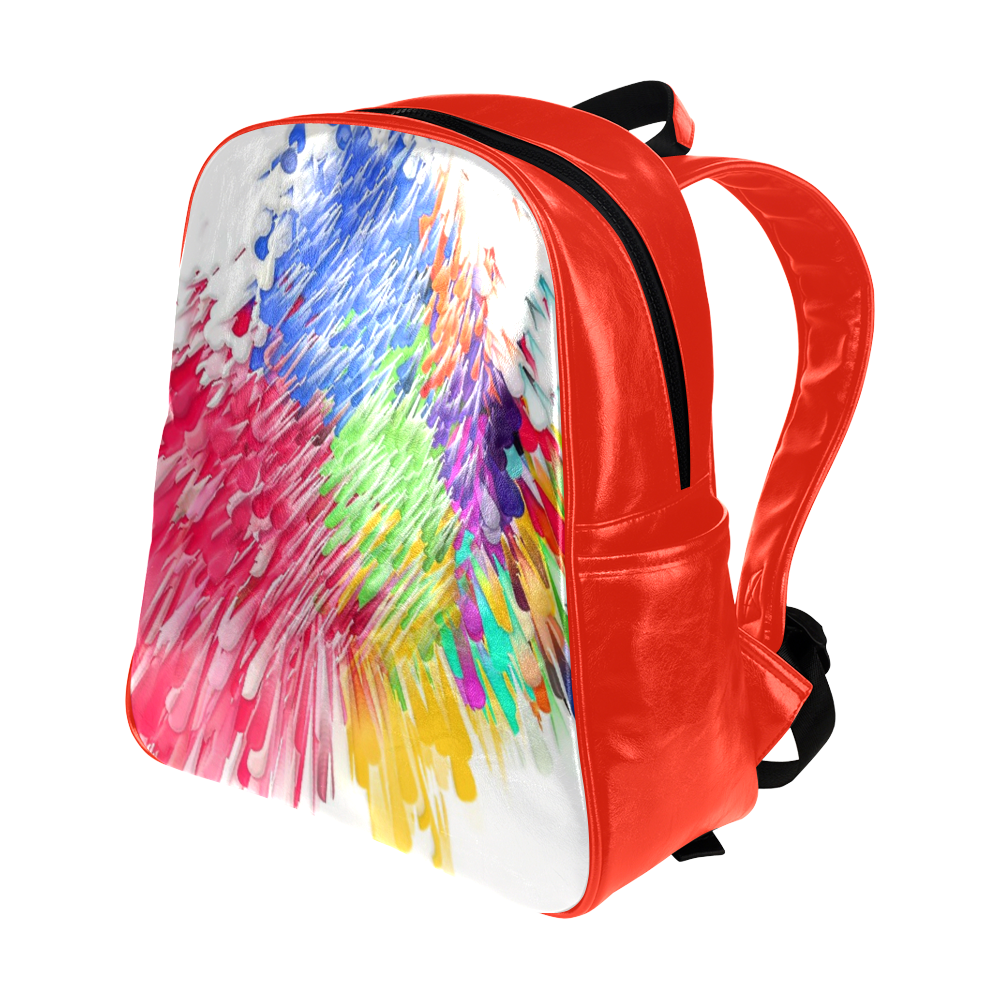 Paint splashes by Artdream Multi-Pockets Backpack (Model 1636)