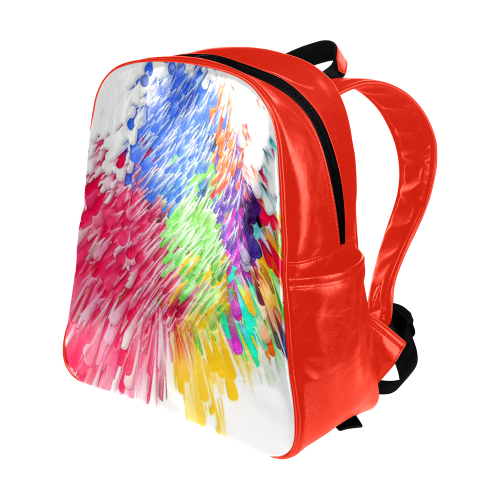 Paint splashes by Artdream Multi-Pockets Backpack (Model 1636)