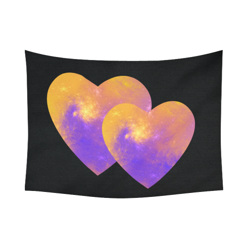 Love is the Colorful Universe Cotton Linen Wall Tapestry 80"x 60"