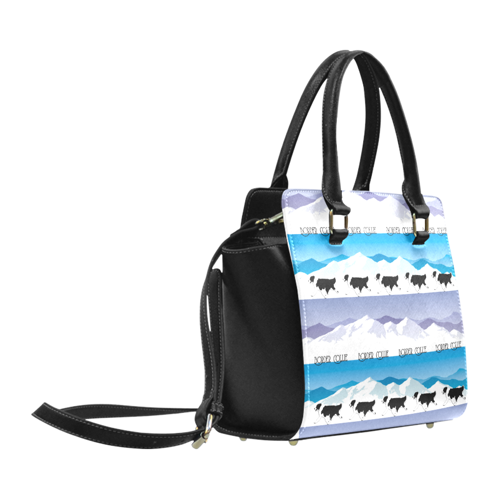 Border Collie Rockin The Rockies Classic Shoulder Handbag (Model 1653)