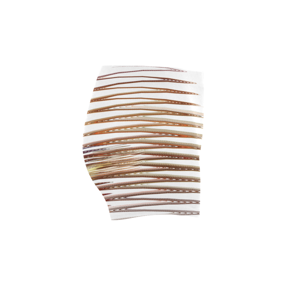 Swirly Stripes Briseis Skinny Shorts (Model L04)