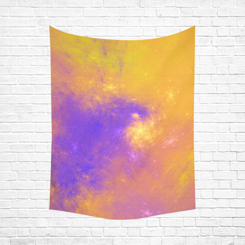 Colorful Universe Cotton Linen Wall Tapestry 60"x 80"