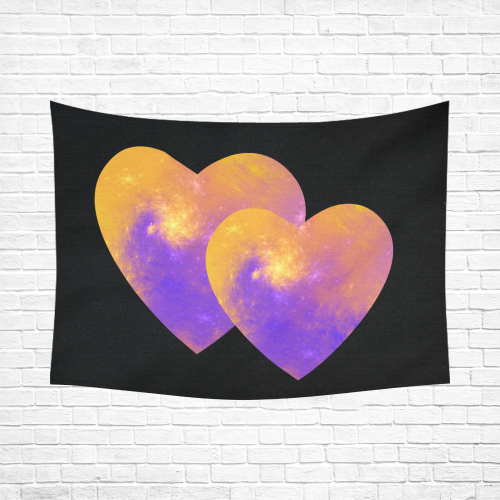 Love is the Colorful Universe Cotton Linen Wall Tapestry 80"x 60"