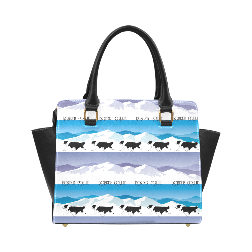 Border Collie Rockin The Rockies Classic Shoulder Handbag (Model 1653)