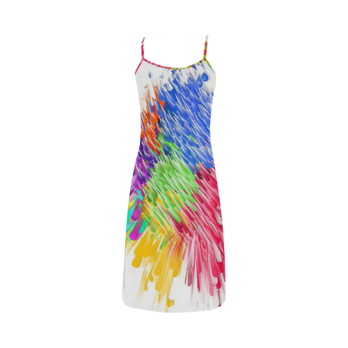 Paint splashes by Artdream Alcestis Slip Dress (Model D05)