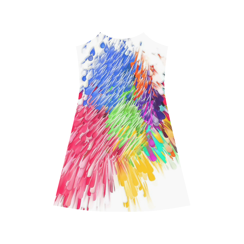 Paint splashes by Artdream Alcestis Slip Dress (Model D05)