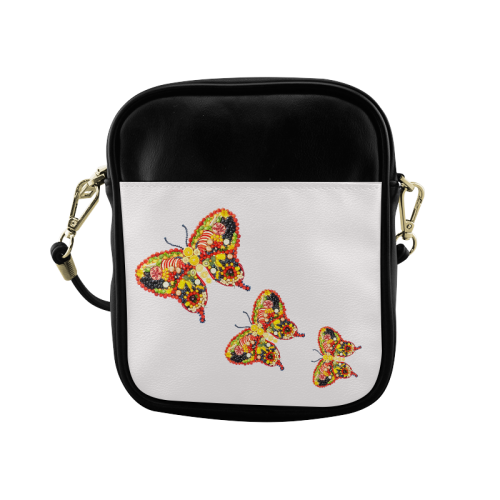Dancing Butterflies Veggieart Vegan Sling Bag (Model 1627)