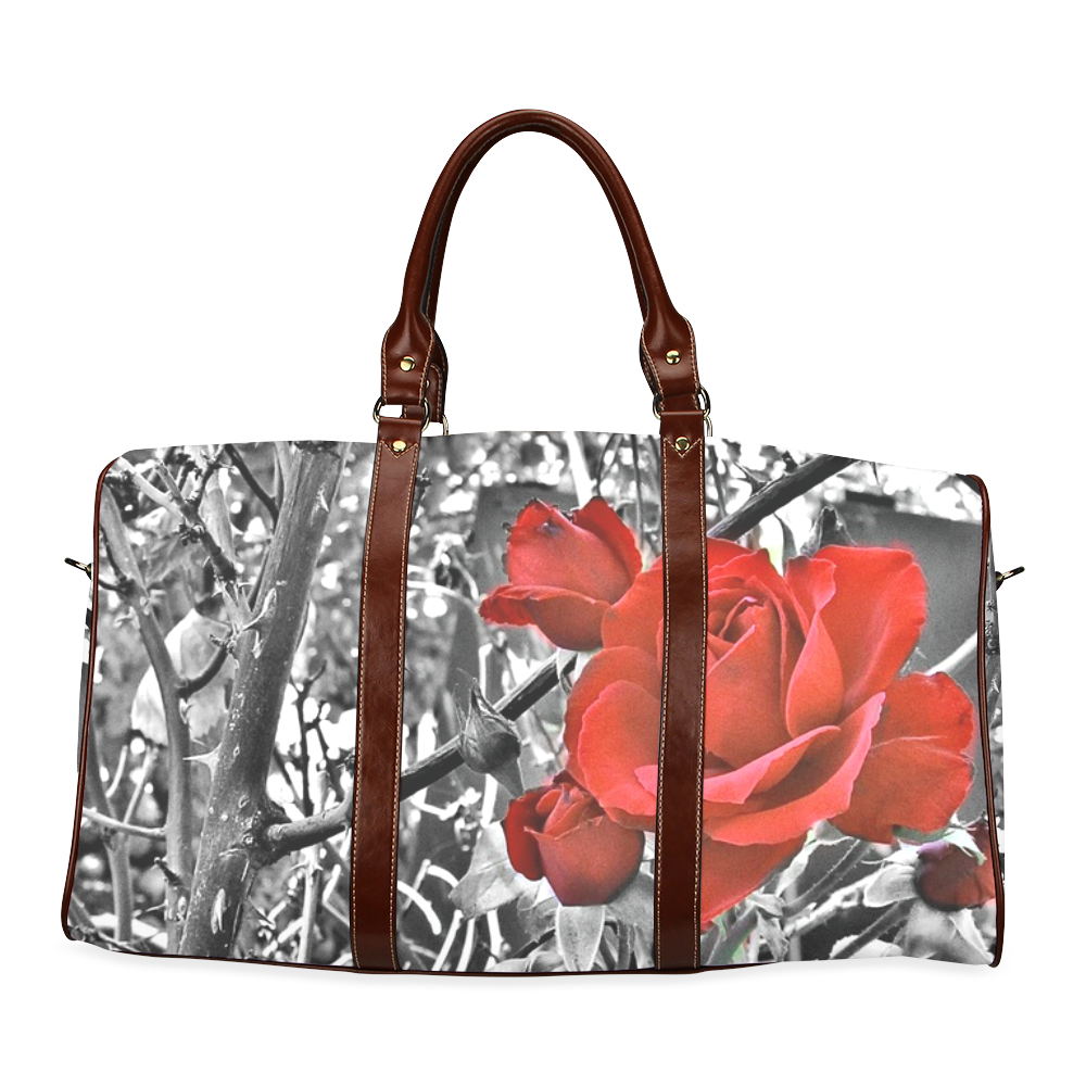 Gothic Rose Travel Bag by Martina Webster Waterproof Travel Bag/Small (Model 1639)