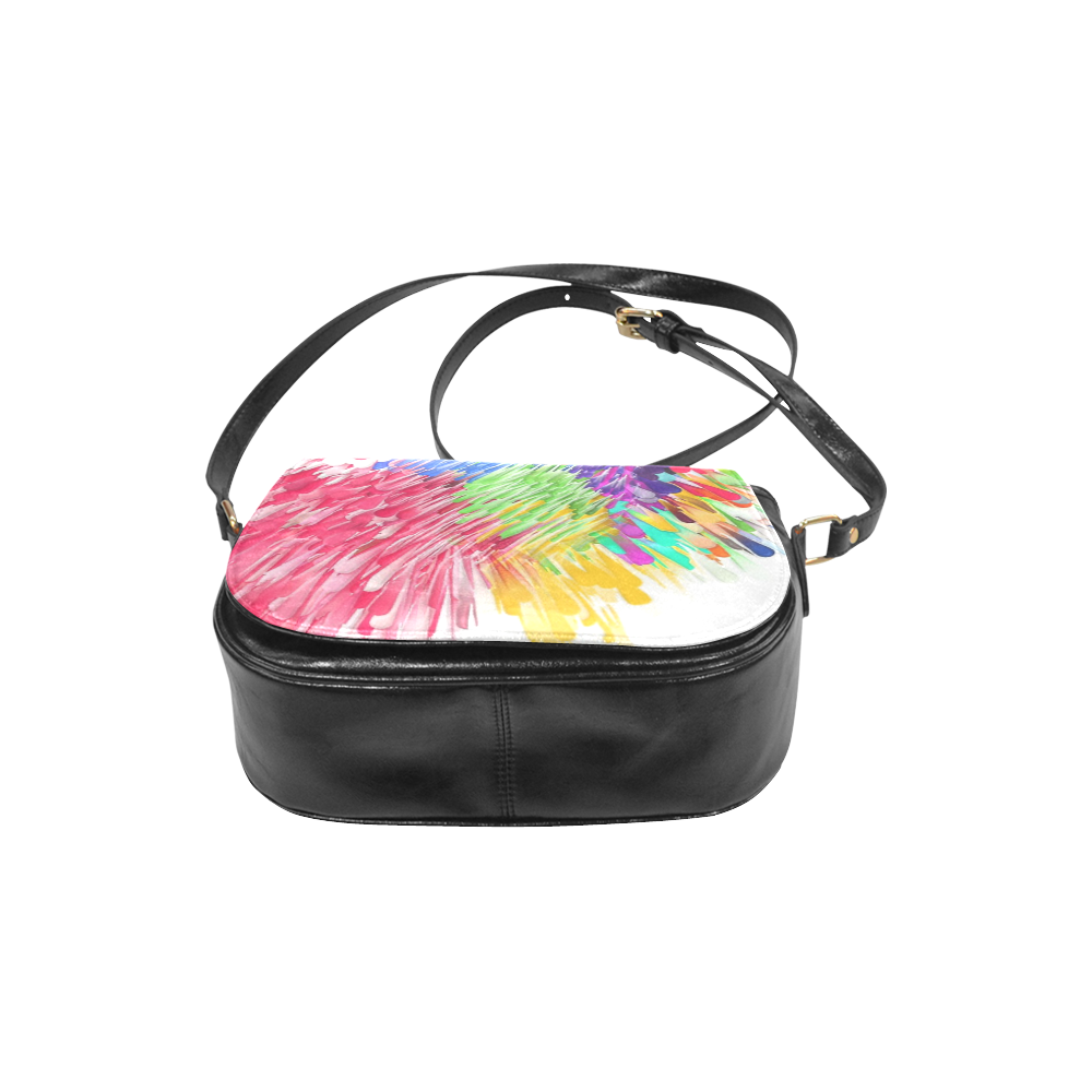 Paint splashes by Artdream Classic Saddle Bag/Small (Model 1648)