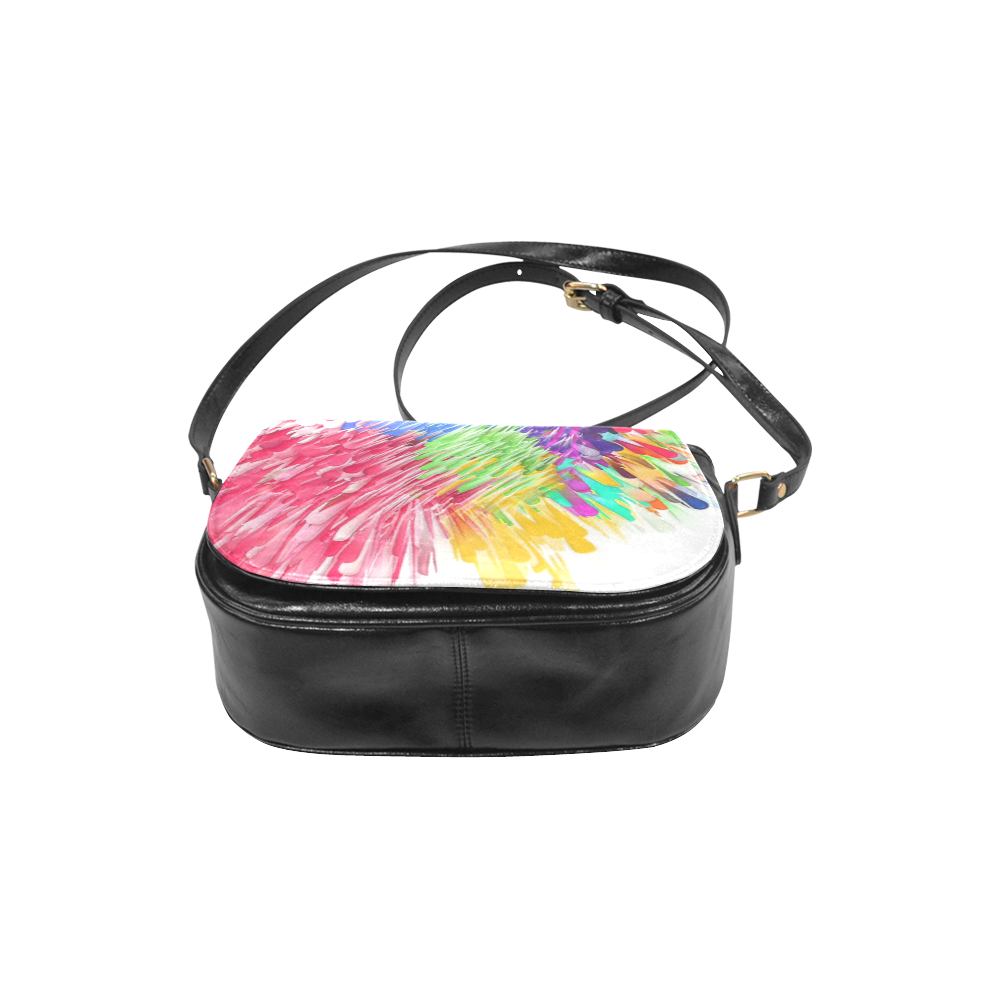 Paint splashes by Artdream Classic Saddle Bag/Large (Model 1648)