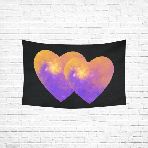 Colorful Universe Cotton Linen Wall Tapestry 60"x 40"