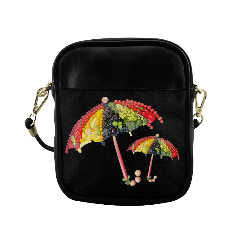 Under my Umbrella VeggieArt Vegan Sling Bag (Model 1627)