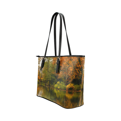 Across The Lake Leather Tote Bag/Large (Model 1651)