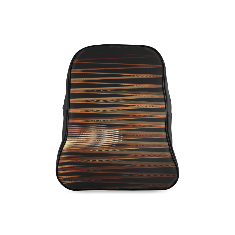 Swirly Stripes School Backpack/Large (Model 1601)