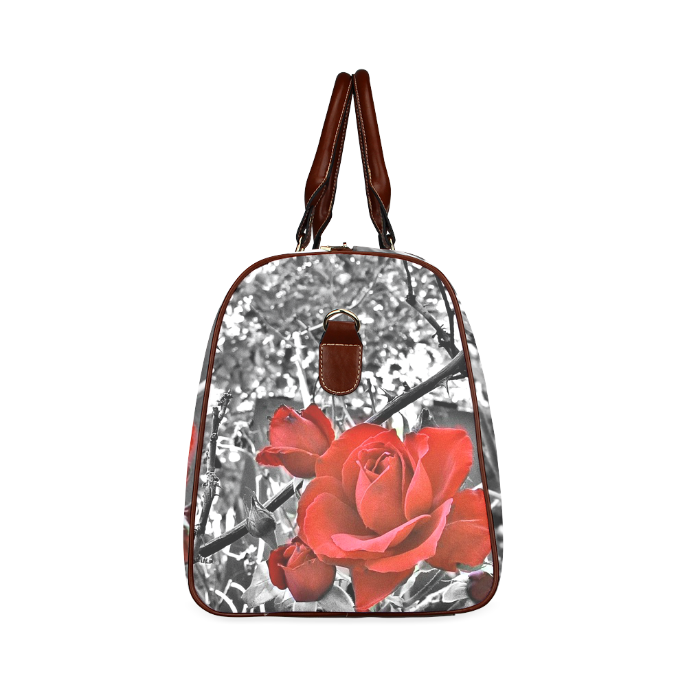 Gothic Rose Travel Bag by Martina Webster Waterproof Travel Bag/Small (Model 1639)