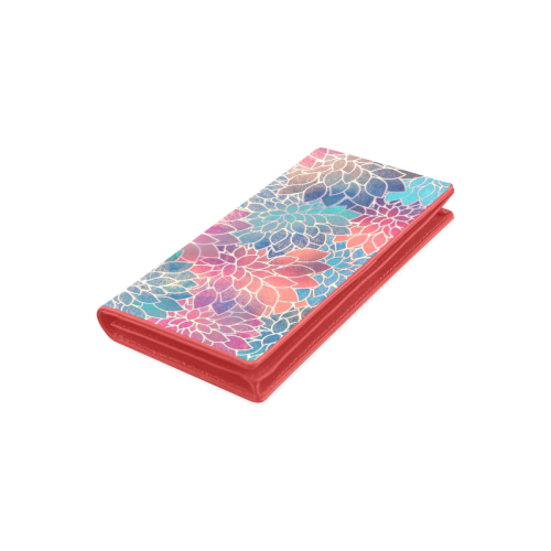 Floral Abstract 7 Women's Leather Wallet (Model 1611)