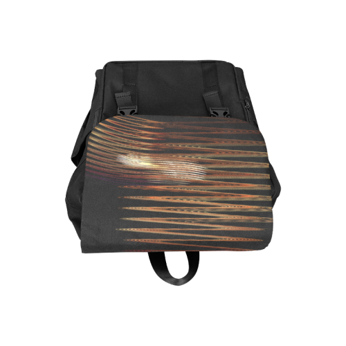 Swirly Stripes Casual Shoulders Backpack (Model 1623)