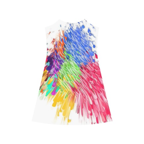 Paint splashes by Artdream Alcestis Slip Dress (Model D05)