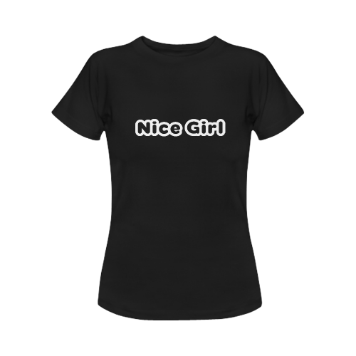 Nice Girl by Artsdream Women's Classic T-Shirt (Model T17）