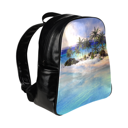 Wonderful view over the sea in the sunset Multi-Pockets Backpack (Model 1636)