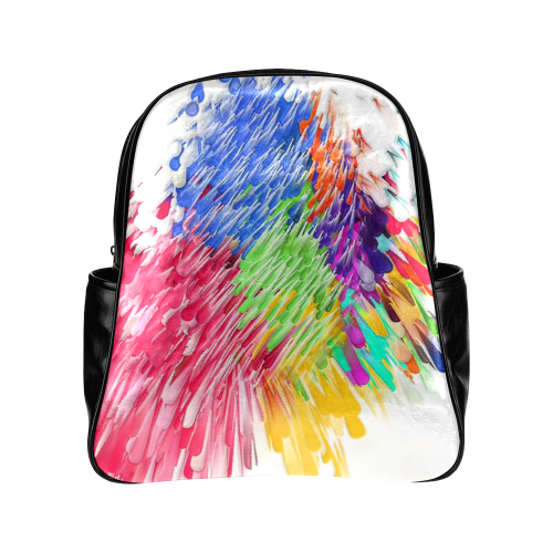 Paint splashes by Artdream Multi-Pockets Backpack (Model 1636)